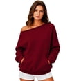 thumbnail image 7 of XINXIAOO Boatneck Sweatshirts for Women Pullover Hooded Y2k Clothes Long Sleeves Vintage Fall Clothes, 7 of 7