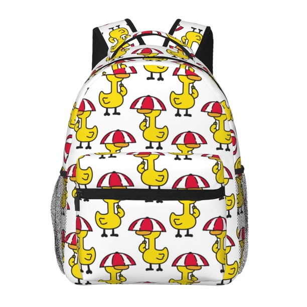 Easygdp Rubber Duck Chicken Bird Mochila Ergonómica Versátil para Laptop - Múltiples Bolsillos, Correas Ajustables, Unisex para Escuela, Viajes y Actividades al Aire Libre-One Size
