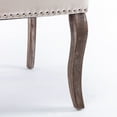 thumbnail image 5 of Luxury Velvet Dining Chairs Wingback Tufted Accent Chair with High Backrest Wood Leg Comfortable Armless Side Chair(Beige,Set of 2), 5 of 8