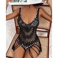 thumbnail image 3 of Ekouaer Beach Swimsuit Cover Up Women Crochet Bikini Coverups Summer Pool Swimwear Tassel Dress, 3 of 6