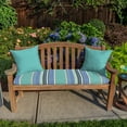 thumbnail image 2 of Casual Cushion Solid Sunbrella® Fabric 1-Piece Outdoor Throw Pillow, 20"W x 20"L, Canvas Aruba, 2 of 5