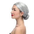 thumbnail image 2 of Wigs for Women Mother Bun Old Lady Hair Grandma Granny Grey Dress Costume Fancy wig Grey Wigs Human Hair Clearance, 2 of 3