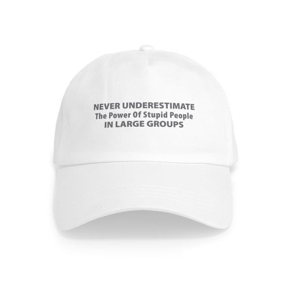 CafePress - Never Underestimate Cap - Adjustable 100% Brushed Unisex Casual Cotton Baseball Cap, Beige, 1