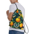 thumbnail image 4 of Yiaed Fresh Orange Print Drawstring Bags Drawstring Backpack Bulk String Back Pack Gym Sport Bag-Small, 4 of 5