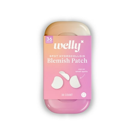 Welly Face Saver Clear Spot Acne Blemish Patches, 36 Count