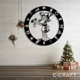 thumbnail image 4 of C-CRAFT Custom Funny Reindeer Christmas LED Metal Sign, Unique Wall Art for Living Room Wall Decor, 4 of 5
