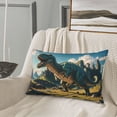 thumbnail image 5 of Susaid Cute Green Dinosaur Blue Sky Print Pillowcases Multiple Size, Pillow Cover Super Soft Envelope Closure Standard Pillow Case-16"x24", 5 of 6