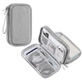 thumbnail image 6 of Digital Storage Bag, Double-Layered Gray Travel Carry Case For Tech Accessories, Fits Headphones Chargers Cables And Small Electronic Devices, 6 of 8