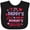 AB-Black, variant on Inktastic Valentine's Day I'm My Daddy's Girl and My Mommy's World Girls Baby Bib