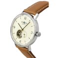 thumbnail image 2 of Zeppelin LZ129 Hindenburg Leather Strap Open Heart Beige Dial Automatic 80665N Men's Watch, 2 of 3