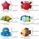 thumbnail image 4 of 6 piezas de juguetes de baño flotantes de animales marinos, juguetes de baño suaves con chorros para bebés, juguetes de baño de goma de poliuretano con dibujos animados, juego de agua,, 4 of 5