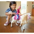 thumbnail image 3 of Barbie DreamHorse & Blonde Doll, Interactive Toy with 30+ Reactions, 3 of 17
