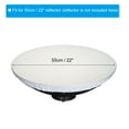thumbnail image 2 of Uxcell 22" 55cm Funda de difusor suave para lámpara, tela difusora, reflector de estroboscopio, calcetín de lámpara blanco, 2 of 5