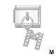 thumbnail image 2 of Pulsera con colgante de letra italiana, nueva, de acero inoxidable, ideal para hacer tú mismo., 2 of 2