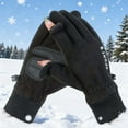 thumbnail image 2 of Moocorvic Winter Fleece Gloves for Men Women, Touch Screen Windproof Gloves for Cycling, Hiking, Driving, Outdoor, 2 of 9