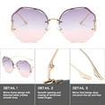 thumbnail image 3 of Gafas de sol degradadas gafas de sol de flores de mariposa gafas de sol de tendencia de moda, hechas de metal, 3 of 5
