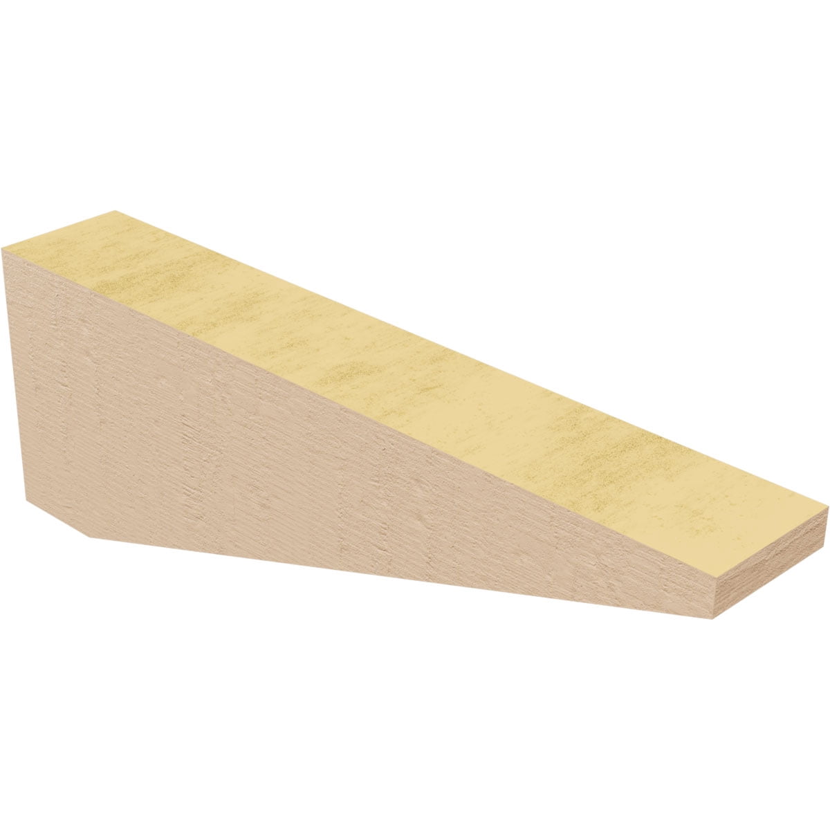 2"W x 12"D x 4"H Thin Concord Rough Cedar Woodgrain TimberThane Corbel, Primed Tan