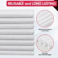 thumbnail image 3 of baomifa-White Microfiber Cleaning Cloth -Pack of 8, Highly Absorbent Cleaning Rags, 16"X12" All Purpose Cleaning Towels for Housekeeping, Kitchen, Car, Lint Free and Reusable Microfiber Towels, 3 of 4