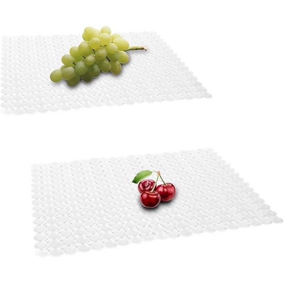 2-Pack Clear Kitchen Sink Mat, Adjustable PVC Sink Protector
