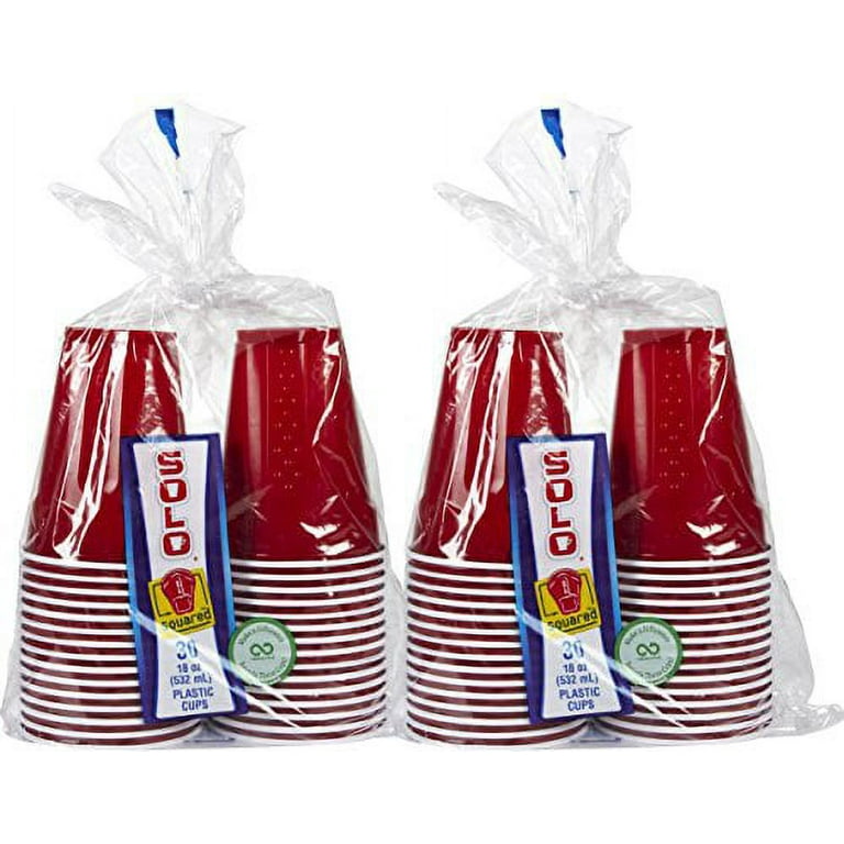 20pk Solo Squared Plastic Cups Red 18OZ - Bristol Liquors Mansfield MA,  Mansfield, MA