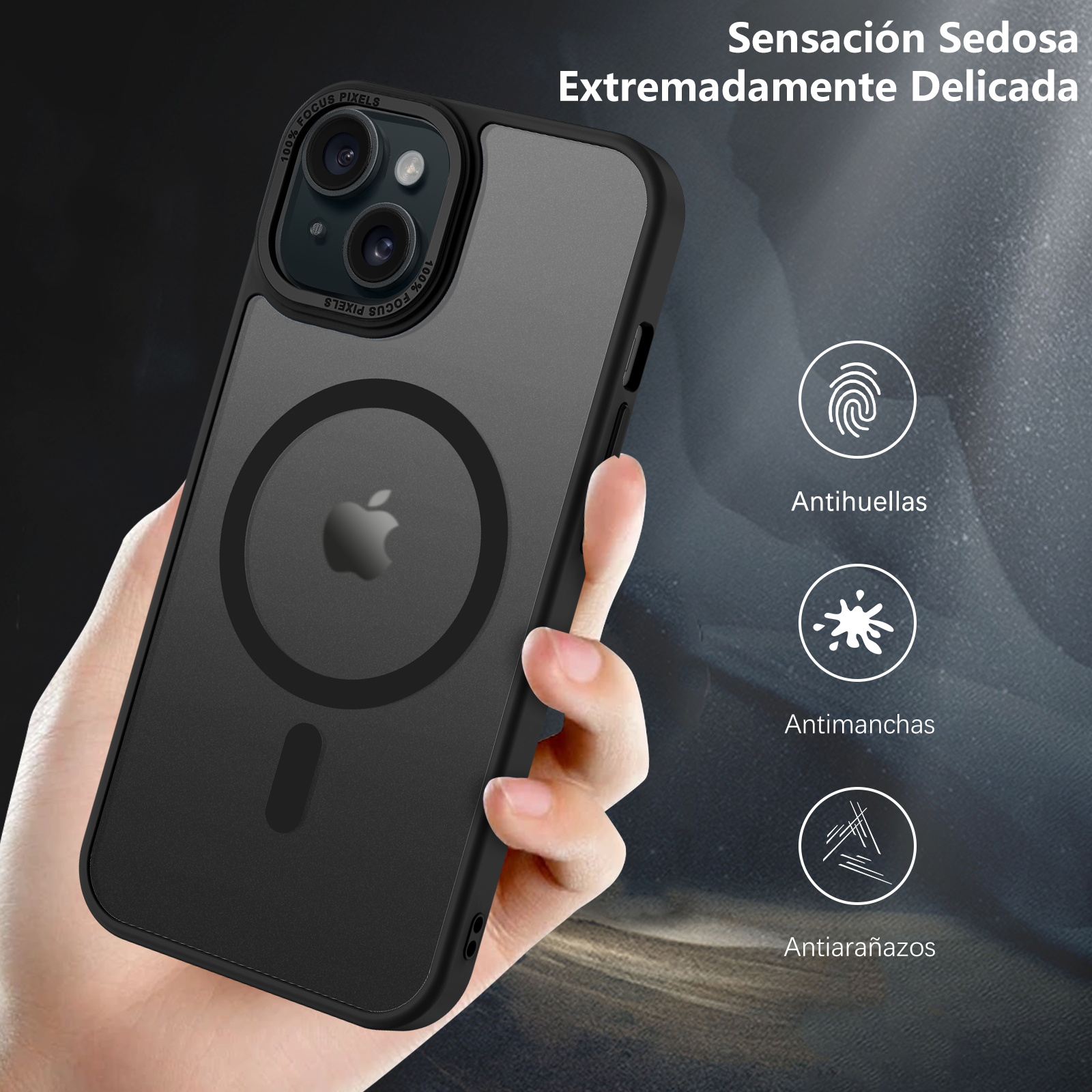 Bentoben iPhone 15 Magnetic Case, Black Matte photo 5