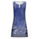thumbnail image 3 of Vestido sin Mangas para Mujeres Vestido de Verano de Cuello Redondo Impreso, Poliéster de Tamaño Verdadero Diario Y Vestido de Fiesta, 3 of 4