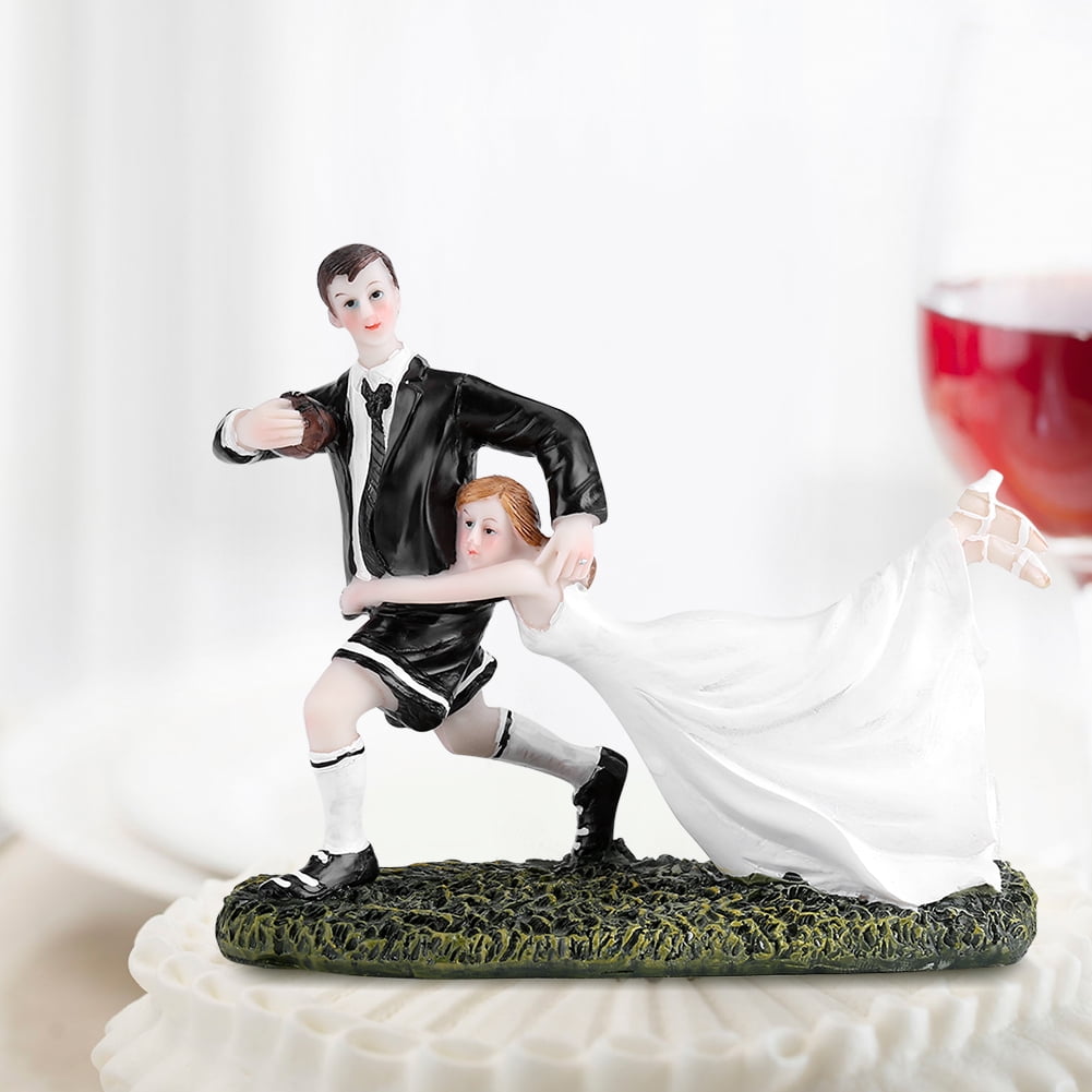 Romantic Dancing Bride Couple Statue Wedding Cake Decoration