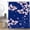 Navy Blue, variant on Cherry Blossom Shower Curtain Asian Japanese Chinese Plum Floral Aesthetic White Bathroom Decor Curtains Set with Hooks, 70" W x 70" H