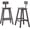 Gray, variant on Outdoor Bar Table, HDPE Patio Bar Height Table, All Weather Bistro Pub Table for Deck Porch Backyard Garden, Black