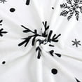 thumbnail image 6 of Christmas Snowflake Blanket Ultra Soft Winter Holiday Throw Blanket Xmas Idea Gifts Flannel Fleece Bed Blankets Lightweight Warm Cozy Fuzzy Plush Cabin Throw for Sofa Couch, Black White, 60" X 80", 6 of 6