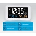 thumbnail image 3 of Reloj despertador AcuRite Intelli-Time con cargador USB y temperatura y zumbido, 3 of 6
