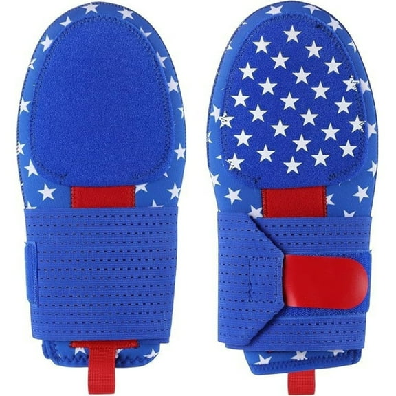 Baseball Softball Sliding Mitt, Baserunner Protection, Blue Red & White Stars