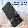 thumbnail image 2 of Shockproof Armor Case For Redmi Note 13 Pro Plus 12 12S 12C Protect Back Coque for Xiaomi 13T Pro Mi 13 Lite 5G Phone Cover Xiaomi 13T Pro black, 2 of 5