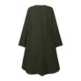 thumbnail image 5 of Elegant Women's Long Sleeve Button Down Abaya Casual Dress Dubai Fashion, 5 of 5