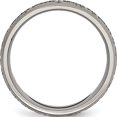 thumbnail image 2 of Titanium Brushed Serenity Prayer Laser Design 8mm Band (Size 7) Made In China tb26g-7, 2 of 5