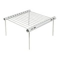 thumbnail image 4 of 1 Set Portable Camping Grill Folding Stainless Steel Charcoal BBQ Grill For Picnic Outdoor Stainless Steel Pipe Barbecue Bracket, 4 of 12