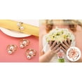 thumbnail image 1 of 12Pcs Pearl Napkin Buckle Hoop Napkin Rings Holder with 12Pcs Napkin Rings and Hollow Out Flower Napkin Holder, 1 of 7