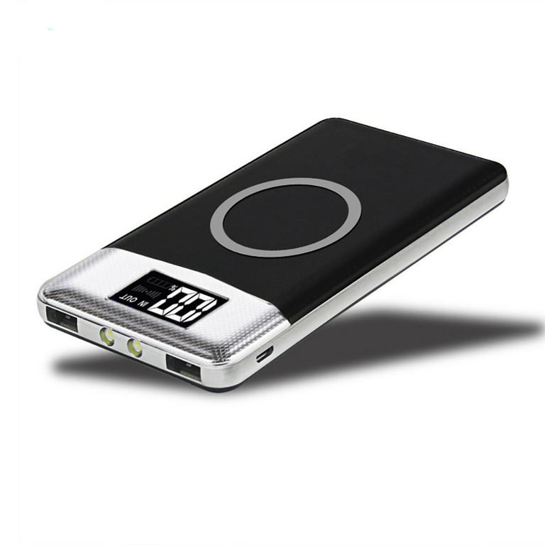 NEW 500000mAh Power Bank Qi Wireless Charging 2 USB LED Portable Battery  Charger