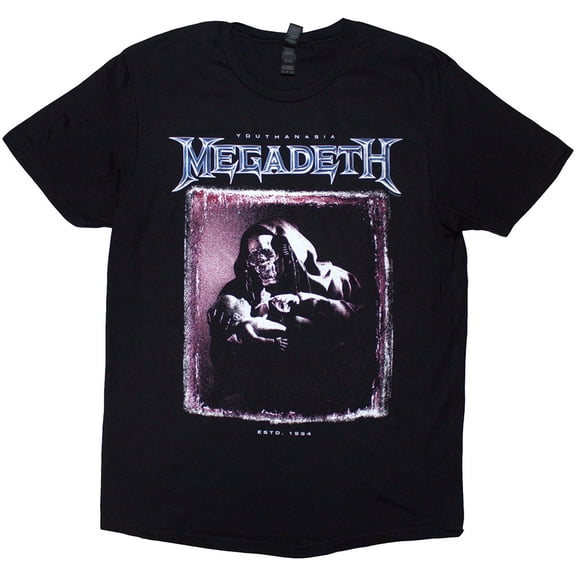 Megadeth Unisex T-Shirt Youthanasia The Reckoning Day (Black)