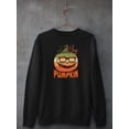 thumbnail image 3 of Hey, Pumpkin. Cool Sunglasses Sweatshirt Men -Image by Shutterstock, Male Large, 3 of 4