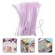 thumbnail image 5 of 100 varillas de felpa para niños, varillas de felpa flexibles para niños, varillas de flocado para niños, para arte hecho a mano, bricolaje, educación temprana (morado claro), 5 of 5