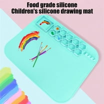 Silicone Craft Mat 20X16 Inch Large Silicone Art mat with Detachable Cup Painting Mat Siliocne Pad for Crafts Silicone Drawing Mat Sheets for Kids Adult DIY Accessories