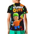 thumbnail image 2 of T-shirt pour Enfants Imprimé 3D Stumble Guys, Mignon T-shirt à Manches Courtes pour Garçons Filles, 2 of 5
