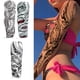 thumbnail image 2 of Kit Pegatinas Artísticas Creativo Tatuaje Dibujos Animados 3D 3 Uds para Fiesta 170x480mm, 2 of 9