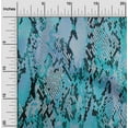 thumbnail image 2 of oneOone Rayon Teal Blue Fabric Animals Diy Clothing Quilting Fabric Print Fabric By Yard 56 Inch Wide, 2 of 8