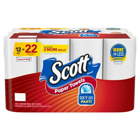 Scott Paper Towels  Choose-A-Sheet - 12 Mega Rolls