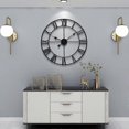 thumbnail image 3 of Large Wall Clock Round Metal Nearly Silent Little Ticking Battery Operated, 3 of 5