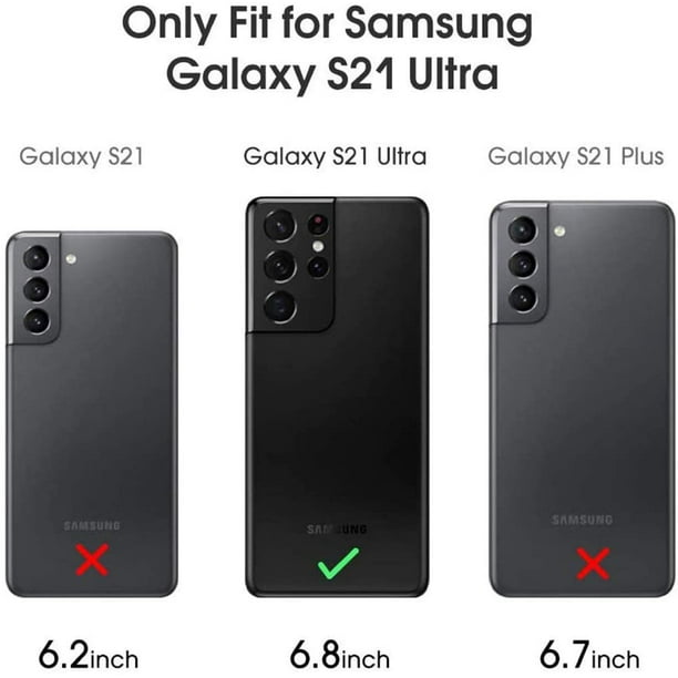 Verre Trempé pour Samsung Galaxy S22 Ultra [Lot 2] Intégral Protecteur  d'écran Bord Noir