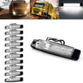 thumbnail image 3 of Sidaley Seguridad blanca con luz de posición lateral del coche Universal fácil de instalar ABS de luz de posición lateral LED para coche Automoción decorativa y accesorios, 3 of 6