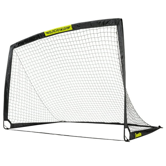 Franklin Sports Blackhawk Soccer Goal - Pop up Nets - Foldable - 6.5' x 3.5' Portable Net - Black